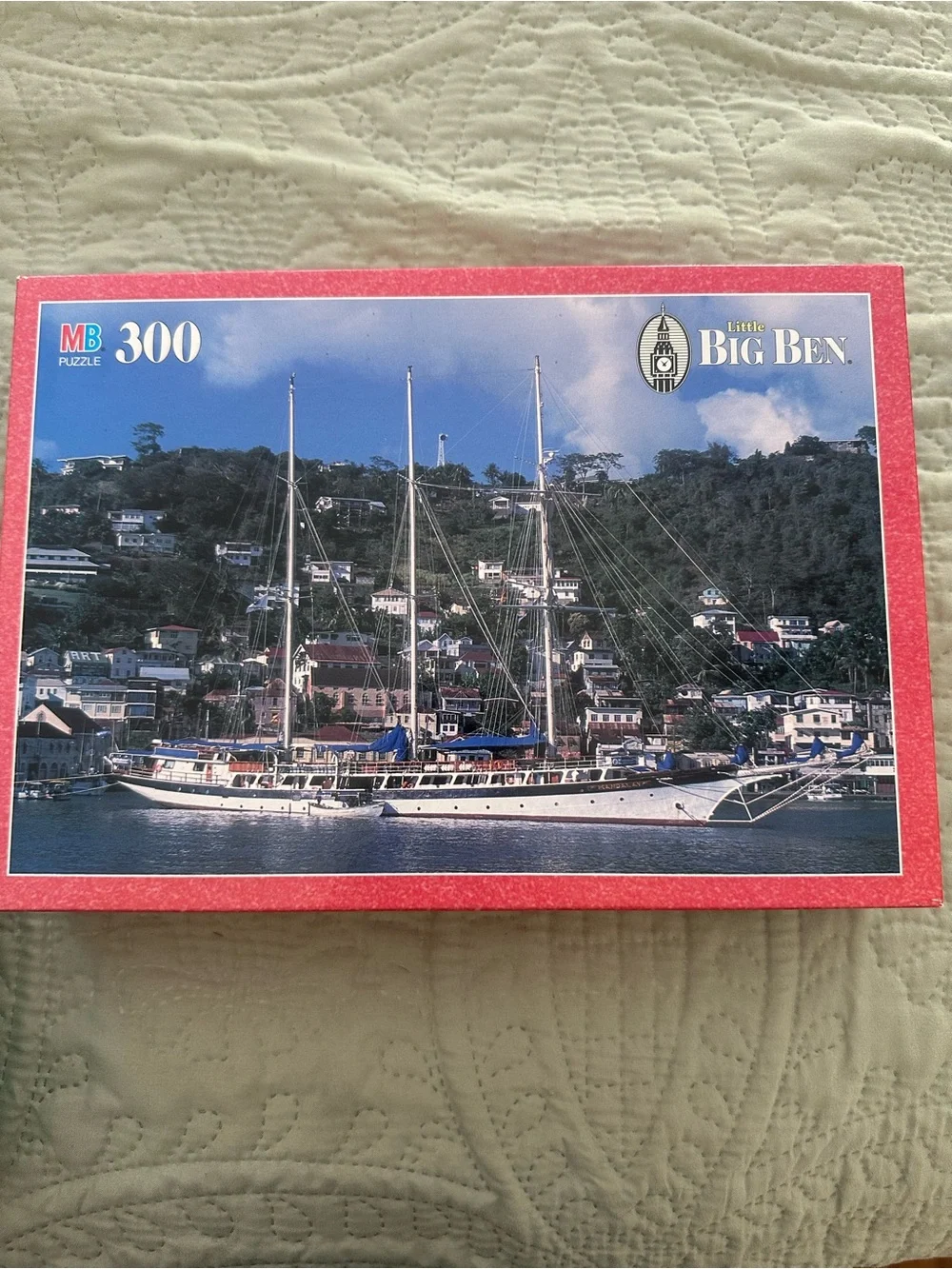 Vintage MB 300 pc Puzzle Sailboat from Little Big Ben series